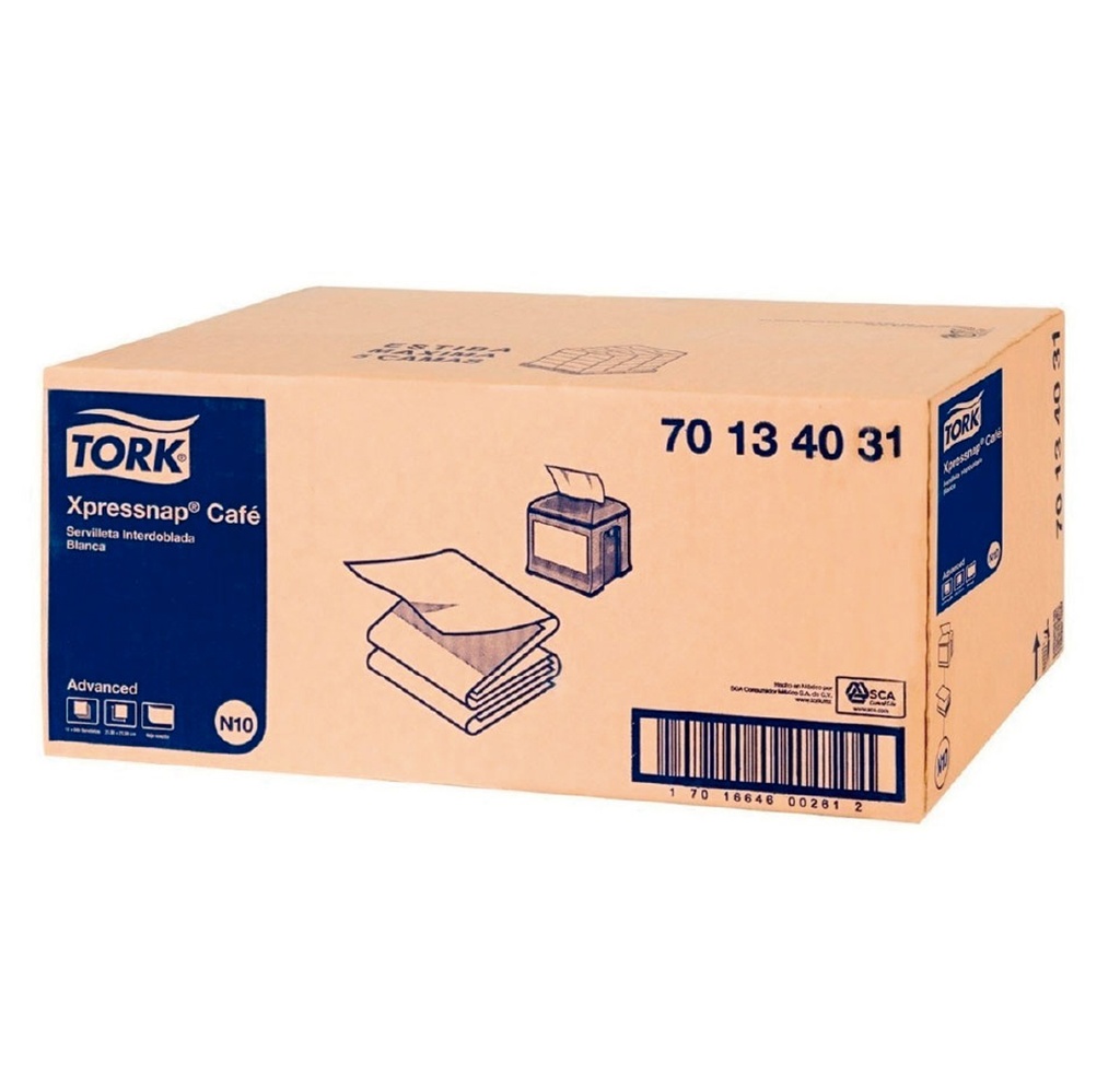 Servilleta XpressNapCafé Tork Advan HS Blanca 1x12x500 Cja.