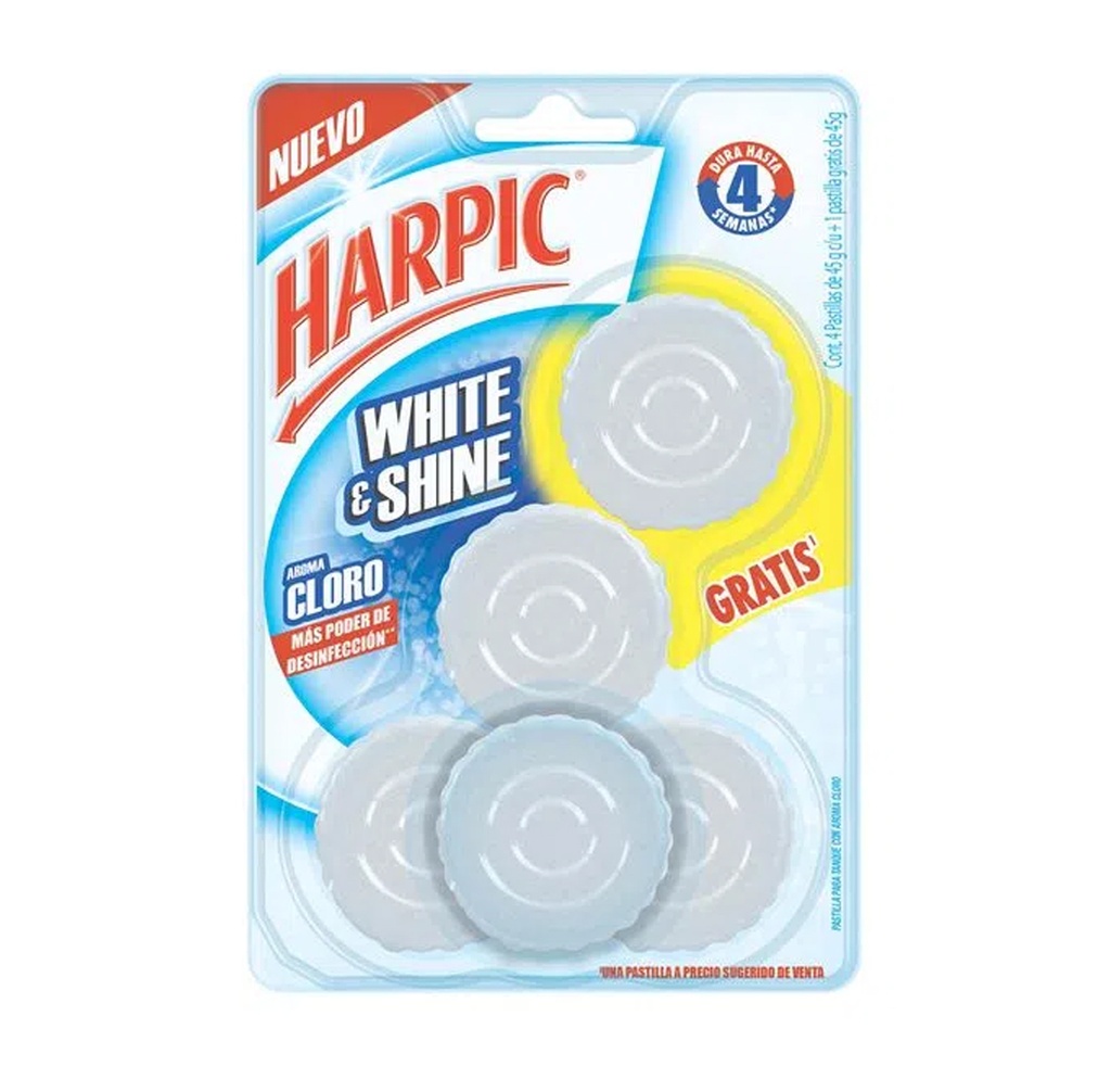 Harpic pastilla para inodoro 1x5 45Gr