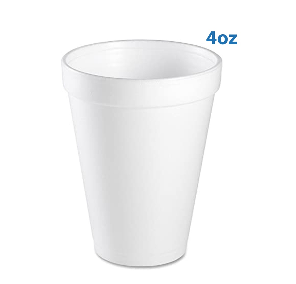 Vaso de Estereofón 4 oz PolyCups 1x25