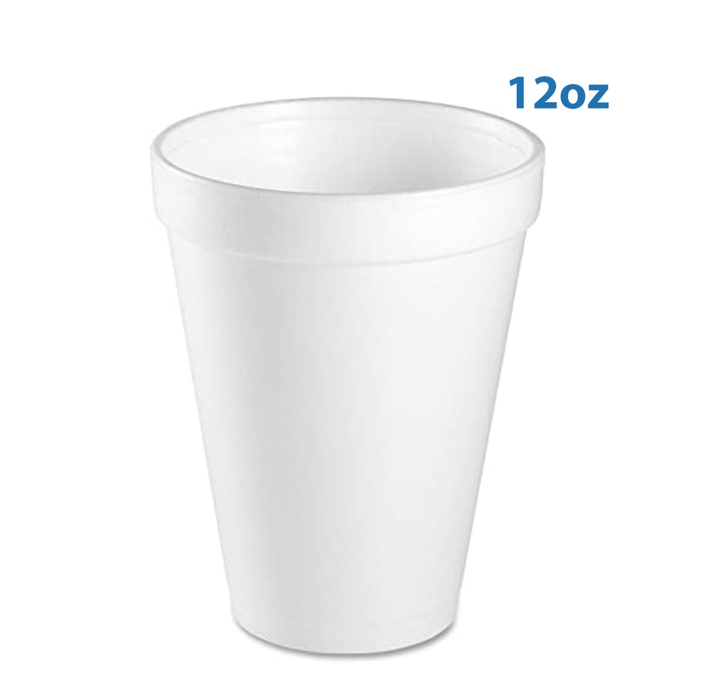 Vaso de Estereofón 12oz PolyCups 1x25