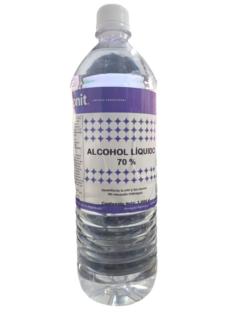 Alcohol Liquido 70 % 1,000 ml.