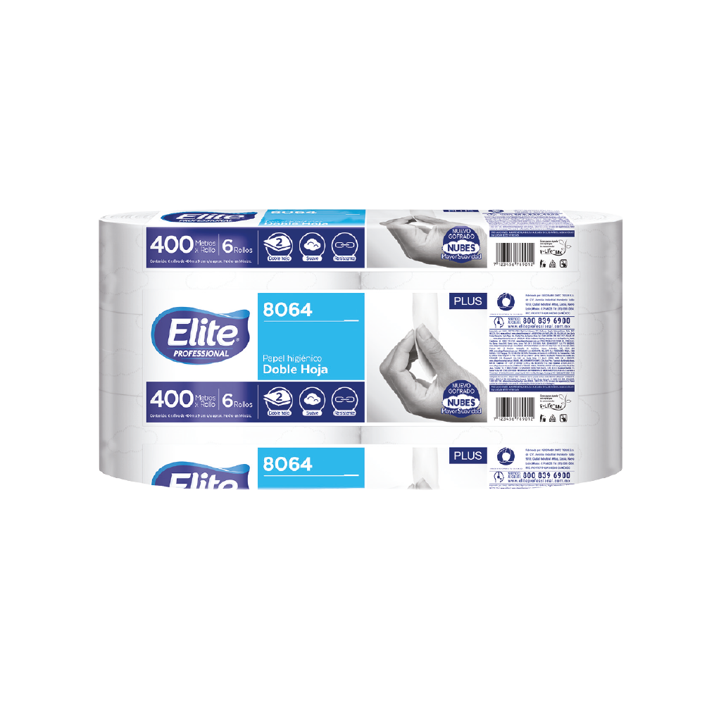 Papel Higienico Elite Pro 400 mts HS 1x6 Paq